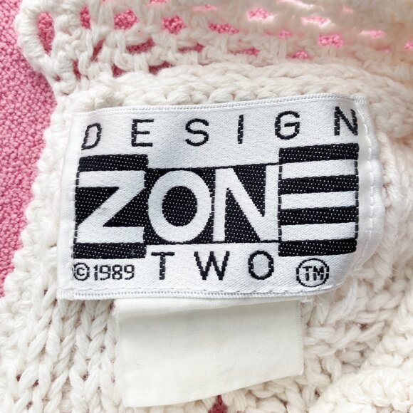 Vintage Bobbled Cotton Sweater by Design Zone Two 1989 - Picture 5 of 11